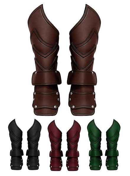 Leather Vambraces Leather Arm Guard Wrist Band Warlord Arm Bracers Arm  Armor